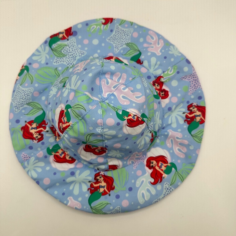 Disney Baby Little Mermaid Ariel Bucket‎ Hat Baby 6-9M Blue Polyester - Picture 2 of 7